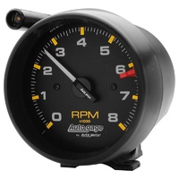 Auto Meter Auto gage Shift-Lite Tachometer 3-3/4" Pedestal Mount Black 0-8000rpm
