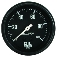 Auto Meter Auto gage Series Oil Pressure Gauge 2-5/8" Mechanical 0-100 psi