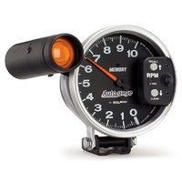 Auto Meter Auto gage Shift-Lite Tachometer 5" Pedestal Memory Black 0-10,000rpm
