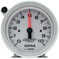 Auto Meter Auto gage Shift-Lite Tachometer3-3/4" Pedestal Silver 0-10,000 rpm