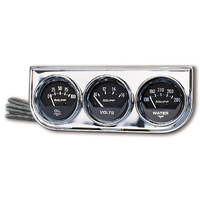 Auto Meter Auto gage Three-Gauge Console 2-1/16" Mechanical AU2349