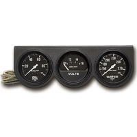 Auto Meter Auto gage Three-Gauge Console 2-5/8" Mechanical Oil Water Volt AU2398