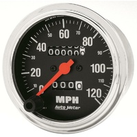 Auto Meter Traditional Chrome Speedometer 3-3/8" In-Dash Mechanical 0-120 mph