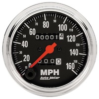 Auto Meter Traditional Chrome Speedometer 3-3/8" In-Dash Mechanical 0-160 mph