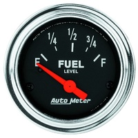 Auto Meter Traditional Chrome Series Fuel Level Gauge 2-1/16" GM 0-90 ohm AU2514