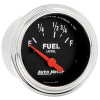 Auto Meter Traditional Chrome Series Fuel Level Gauge 2-1/16" for Ford 73-8-12 ohm