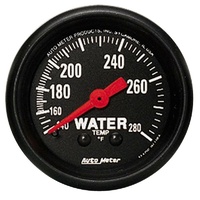 Auto Meter Z-Series Water Temperature Gauge 2-1/16" Mechanical 140-280°F AU2606