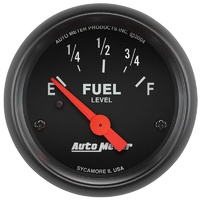 Auto Meter Z-Series Fuel Level Gauge 2-1/16" Short Sweep Electric GM 0-90 ohms