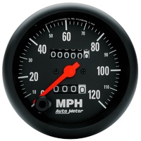 Auto Meter Z-Series Speedometer 3-3/8" In-Dash Mechanical 0-120 mph AU2692
