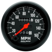 Auto Meter Z-Series Speedometer 3-3/8" In-Dash Mechanical 0-160 mph AU2694