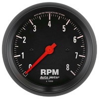 Auto Meter Z-Series Tachometer 3-3/8" In-Dash 0-8,000 rpm AU2699
