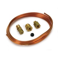 Auto Meter Tubing and Line Kit 1/8" Copper Tube with Fittings AU3224
