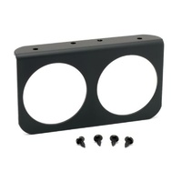 Auto Meter 2-5/8" Gauge Panel 2-hole Black Aluminium Panel AU3232