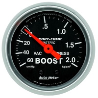 Auto Meter gauge Sport-Comp 2-1/16" Boost/Vacuum AU3303-J