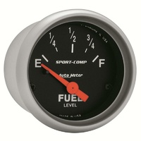 Auto Meter Sport-Comp Series Fuel Level Gauge 2-1/16" Electric GM 0-90 ohms