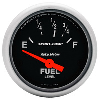 Auto Meter Sport-Comp Series Fuel Level Gauge 2-1/16" Electric for Ford 73-8-12 ohms
