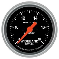Auto Meter Sport-Comp Series Air/Fuel Ratio Wideband Gauge 2-1/16" 8:1-18:1 AFR
