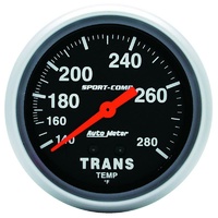 Auto Meter Sport-Comp Series Transmission Temperature Gauge 2-5/8" 140-280°F