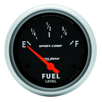 Auto Meter Sport-Comp Series Fuel Level Gauge 2-5/8" Short Sweep GM 0-90 ohms