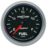 Auto Meter Sport-Comp II Fuel Level Gauge 2-1/16" Programmable 0-280 ohms