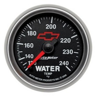 Auto Meter Chev Bow-Tie Water Temperature Gauge 2-1/16" Mechanical 120-240°F