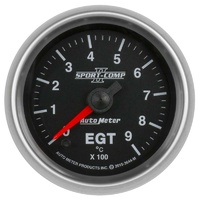 Auto Meter Sport-Comp II Series Pyrometer Gauge 2-1/16" Metric 0-900°C AU3644-M