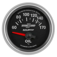 Auto Meter Sport-Comp II Series Oil Temperature Gauge2-1/16" Metric 60-170°C