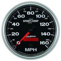 Auto Meter Sport-Comp II Speedometer 5" In-Dash Programmable 0-160 mph AU3689