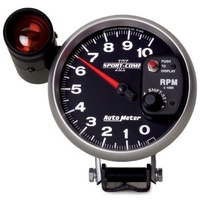 Auto Meter Sport-Comp II Shift-Lite Tachometer 5" Pedestal Mount 0-10,000 rpm