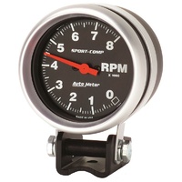 Auto Meter Sport-Comp Series Mini Competition Tachometer 2-5/8" 0-8,000 rpm