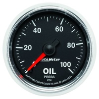 Auto Meter GS Series Oil Pressure Gauge 2-1/16" In-Dash Mechanical 0 100 psi