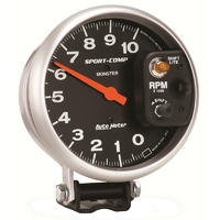 Auto Meter Sport-Comp Series Shift-Lite Tachometer 5" Pedestal Mount 0-10,000rpm