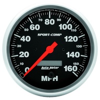 Auto Meter Sport-Comp Series Speedometer 5" In-Dash Programmable 0-160 mph