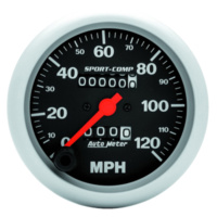 Auto Meter Sport-Comp Series Speedometer 3-3/8" In-Dash Mechanical 0-120 mph