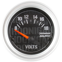 Auto Meter Ken Block Hoonigan Series Oil Voltmeter Gauge 2-1/16" 8-18 volts