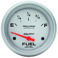 Auto Meter Ultra-Lite Series Fuel Level Gauge 2-5/8" Short Sweep GM 0-90 ohms