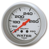 Auto Meter Ultra-Lite Series Water Temperature Gauge 2-5/8" Mechanical 140-280°F