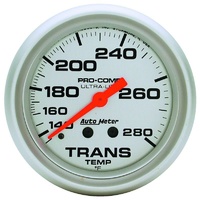 Auto Meter Ultra-Lite Series Transmission Temperature Gauge 2-5/8" 140-280°F