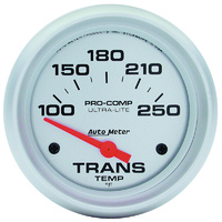 Auto Meter Ultra-Lite Series Transmission Temperature Gauge 2-5/8" 100-250°F