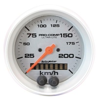 Auto Meter Ultra-Lite GPS Speedometer 3-3/8" In-Dash Metric 0-225 kph AU4480-M
