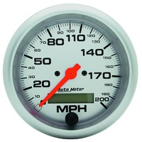 Auto Meter Ultra-Lite Series Speedometer 3-3/8" In-Dash Programmable 0-200 mph