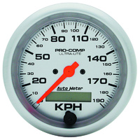 Auto Meter Ultra-Lite Series Speedometer 3-3/8" In-Dash Programmable 0-190 km/h