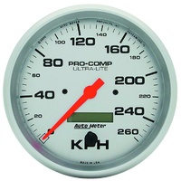 Auto Meter Ultra-Lite Series Speedometer 5" In-Dash Programmable 0-260 km/h
