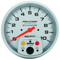 Auto Meter Ultra-Lite Series Tachometer 5" In-Dash Electronic Memory 0-10,000rpm
