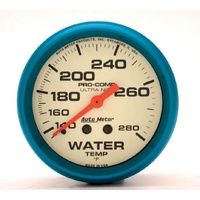 Auto Meter Ultra-Nite Series Water Temperature Gauge 2-5/8" Mechanical 140-280°F