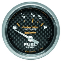 Auto Meter Carbon Fiber Series Fuel Level Gauge 2-1/16" for Ford 73-10 ohms AU4715