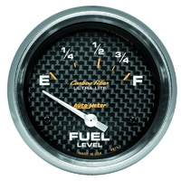 Auto Meter Carbon Fiber Series Fuel Level Gauge 2-5/8" for Ford 73-10 ohms AU4815