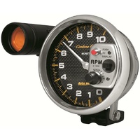 Auto Meter Carbon Fiber Series Shift-Lite Tachometer 5" 0-10,000 rpm AU4899