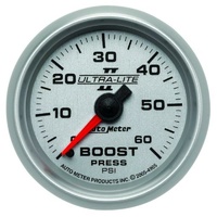 Auto Meter Ultra-Lite II Series Boost Gauge 2-1/16" Mechanical 0-60 psi AU4905