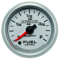 Auto Meter Ultra-Lite II Series Fuel Level Gauge 2-1/16" Programmable 0-280 ohms